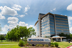 Exterior of McKesson building in Irving, Texas