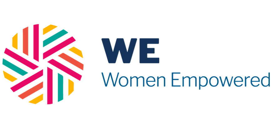 Logo for employee resource group &quot;WE&quot; Women Empowered.<br>  
